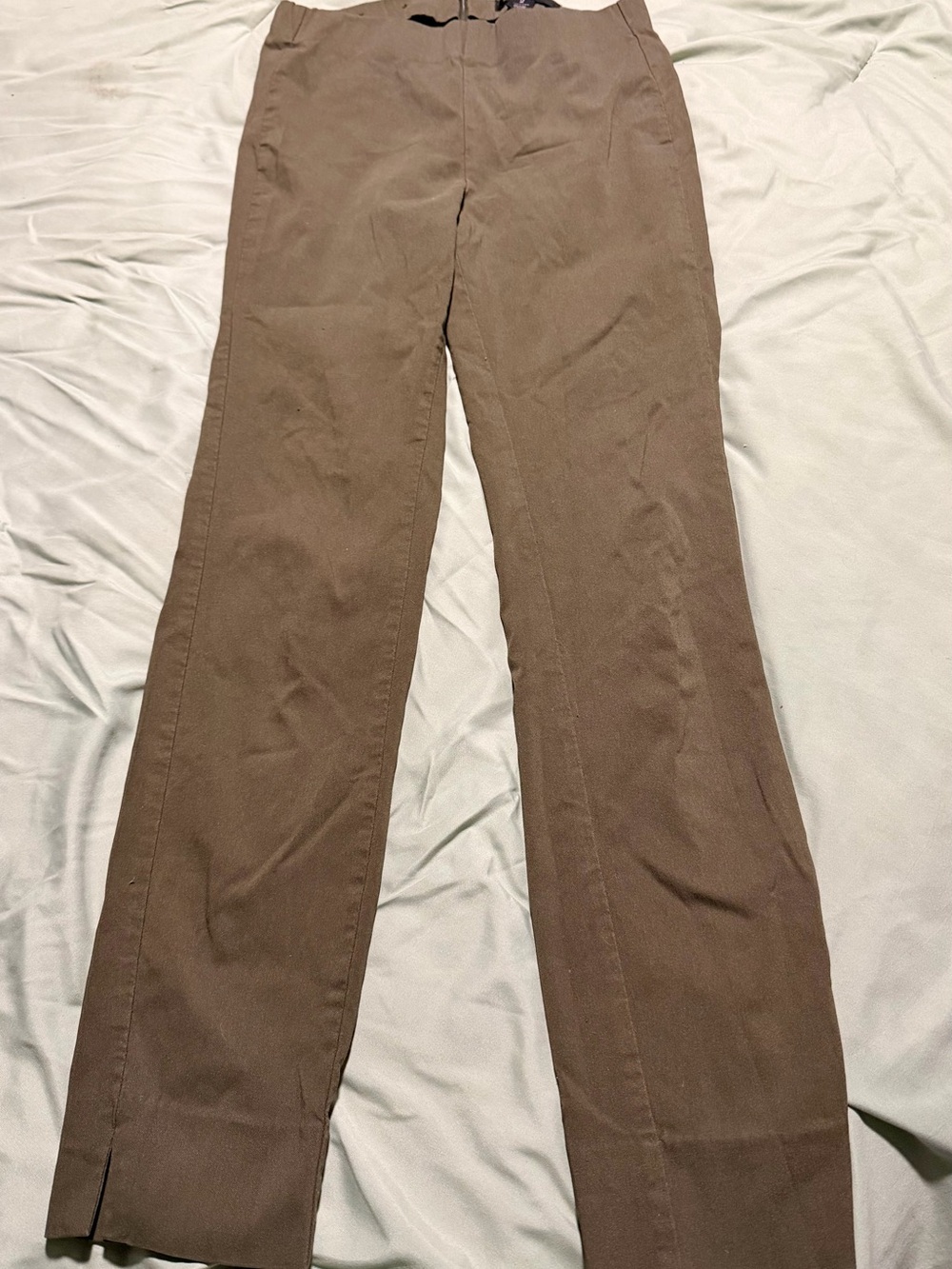 Who What Wear Taupe Straight Leg Trousers